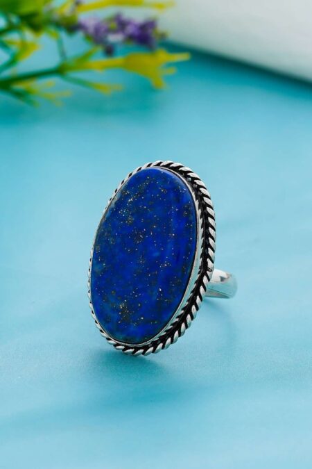 Arts Crystal Products Natural Labradorite Ring Set for Women,Vintage Joint Knuckle Stackable Rings Oval Gemstone Ring