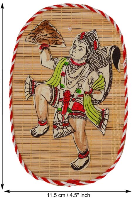 Bamboo Hand Crafted Wall Hangings Of Hanuman Ji For Home Decor | Bamboo Art For Wall Decor
